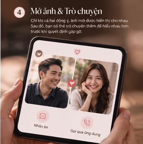 Mở ảnh và trò chuyện